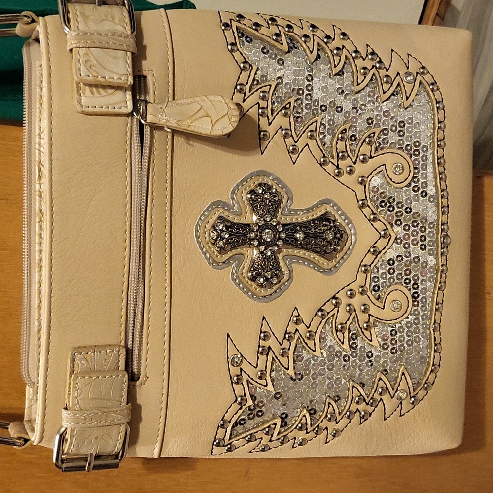 Western style cross-body purse